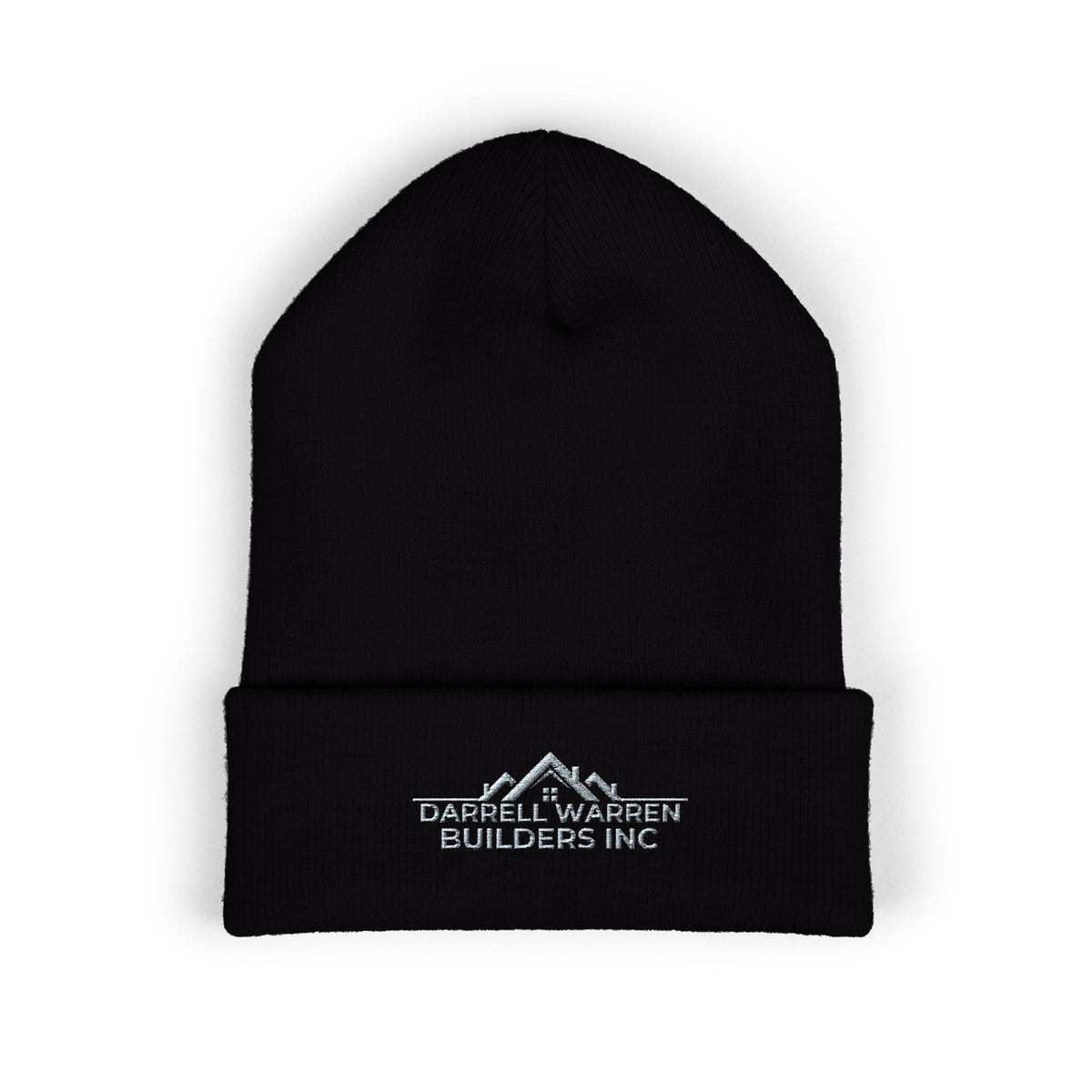 Embroidered Darrell Warren Builders Logo Cuffed Beanie — Classic Workwear Knit Cap