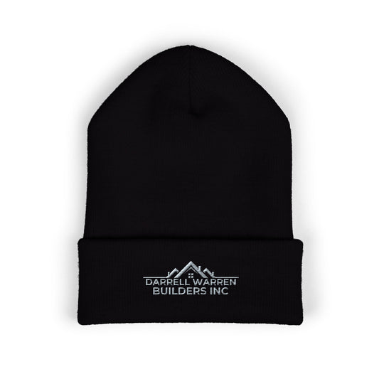 Embroidered Darrell Warren Builders Logo Cuffed Beanie — Classic Workwear Knit Cap